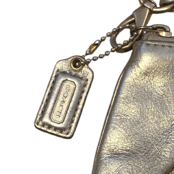 Coach Metallic Gold Wristlet - Picture 4 of 5